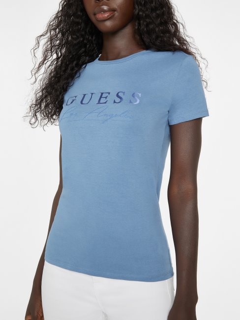 Tee-shirt Rigel Bleu Eco Sallie Logo Guess