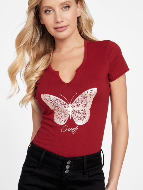 Eco Cera Papillon Tee Guess Jus De Betterave Rouge
