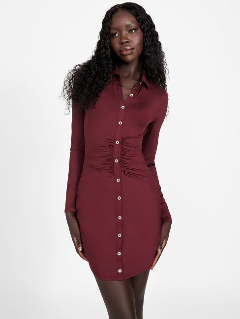 Devine Landry Robe Moulante Vin Mystique