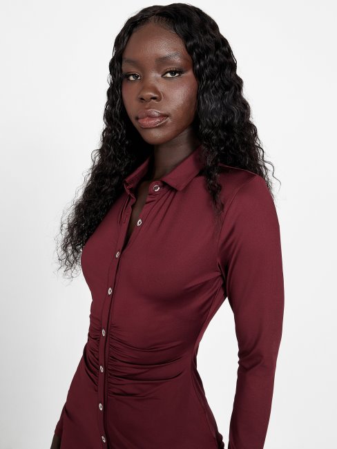 Devine Landry Robe Moulante Vin Mystique