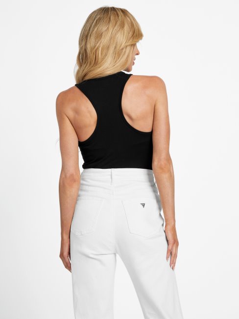 Débardeur Eco Racer Logo Noir Jais Deviner