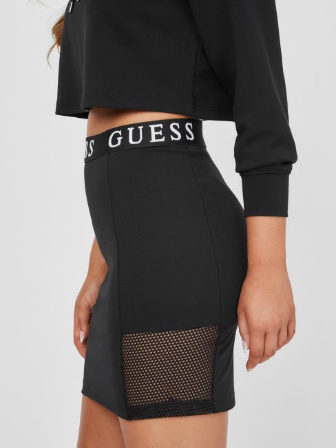 Guess Osden Jupe Noir De Jais