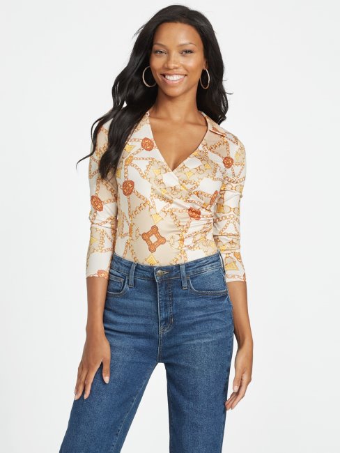 Body Imprimé Eco Fannah Cool Hiver Chain Print Guess