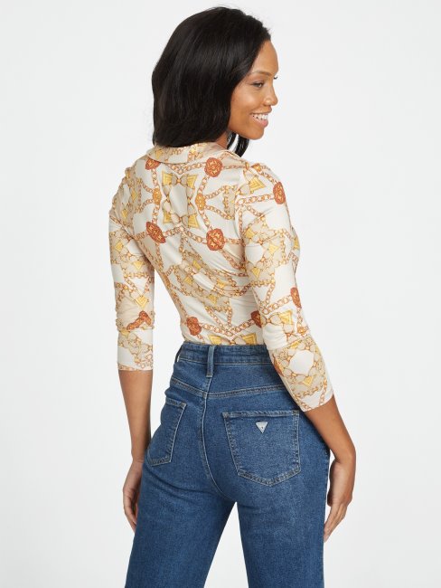 Body Imprimé Eco Fannah Cool Hiver Chain Print Guess