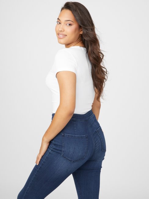 T-shirt à Sequins Sterling Blanc Pur