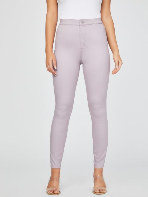 Jean Skinny Taille Super Haute Nova Lilas Poussiéreux Guess