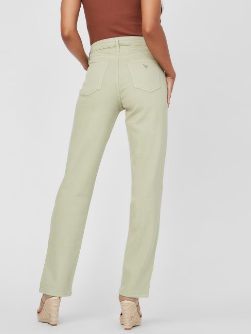 Jean Droit Taille Haute Noisette Guess Sauge Séchée