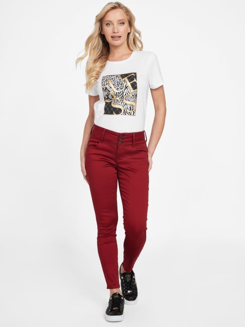 Tee Shirt Iggy Logo Guess Blanc Pur