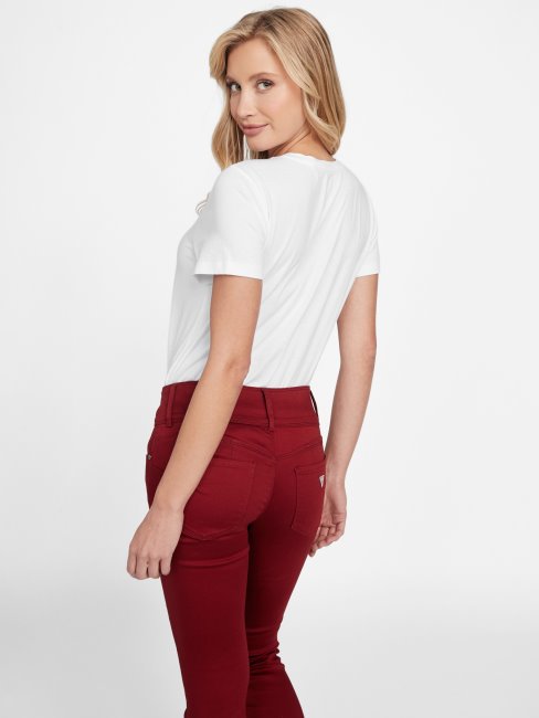 Tee Shirt Iggy Logo Guess Blanc Pur