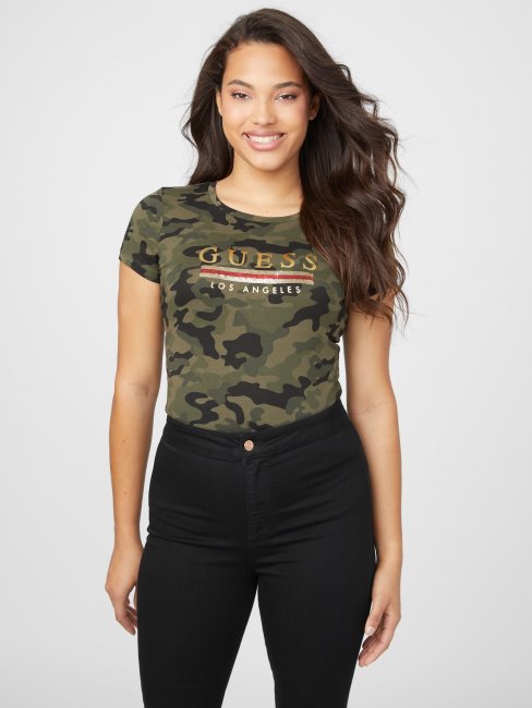 T-shirt à Sequins Sterling Guess Brooks Camo