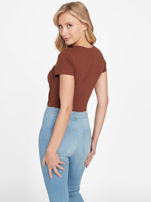 T-shirt à Sequins Et Acier Et Strass Hickory Manor Guess