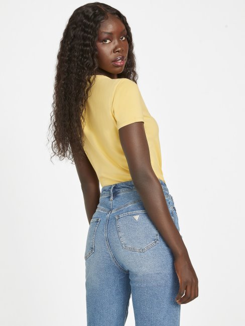 Poussiéreux Levier Du Soleil Jill Rhinestone Logo Tee Deviner