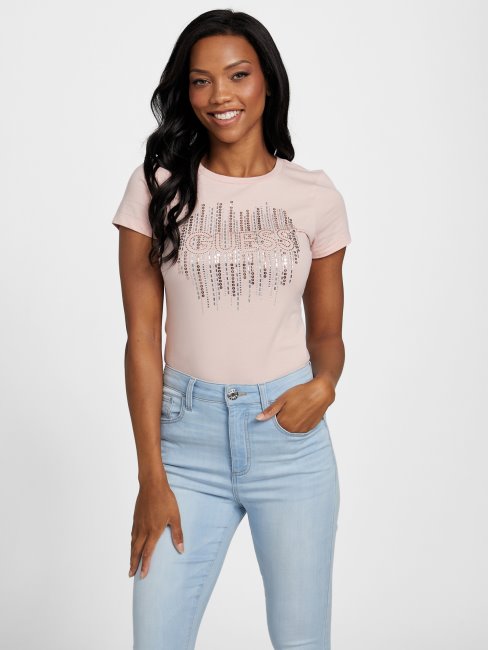 Tee Shirt Frances En Dentelle Rose Deviner