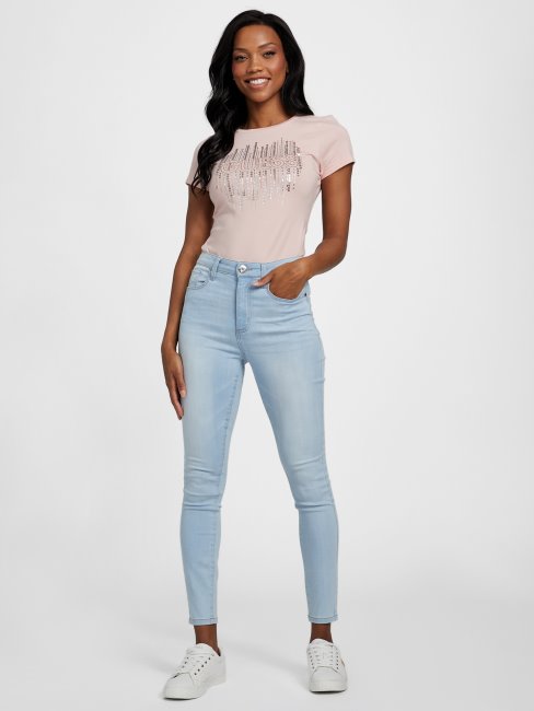 Tee Shirt Frances En Dentelle Rose Deviner