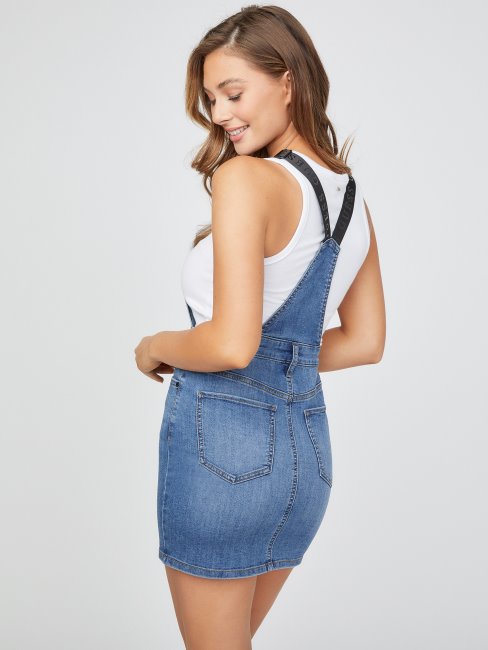 Jupette En Jean Guess Lulah à Lavage Moyen