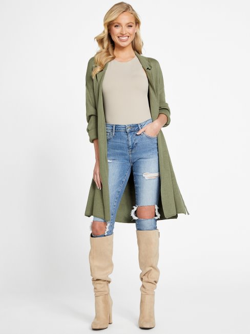 Cardigan Long Dani Lavage Ise 32'' Guess