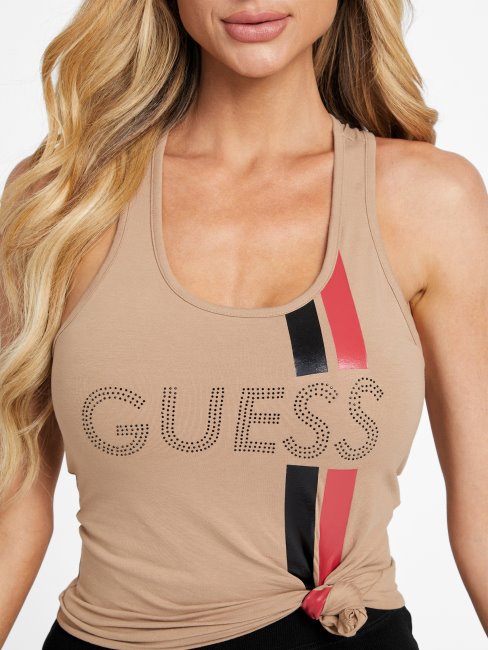 Débardeur Eco Racer Logo Sable Mouillé Devinez