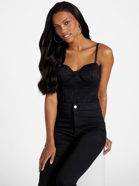 Guess Body Bustier Jinny Noir De Jais