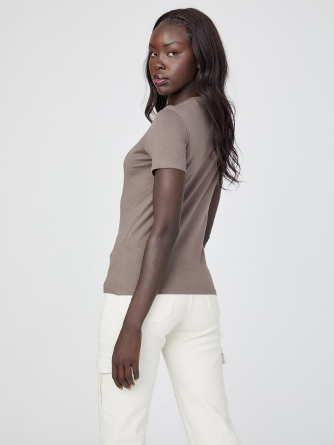 Josie Logo Tee équestre Marron Guess