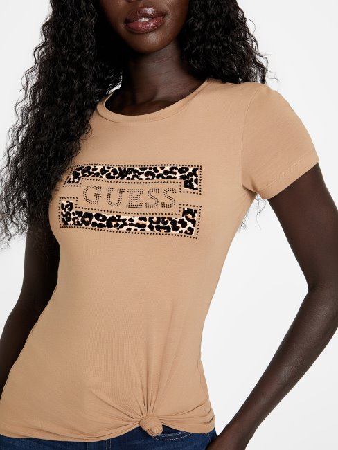 T-shirt Capri Logo Guess Wet Sand