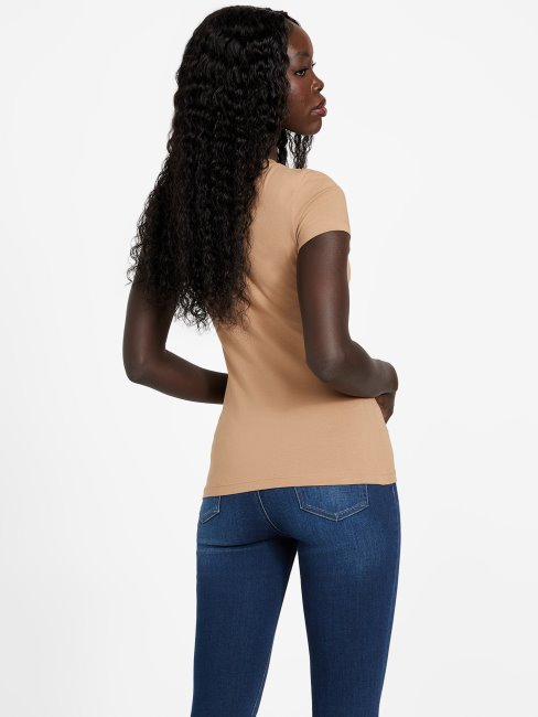 T-shirt Capri Logo Guess Wet Sand