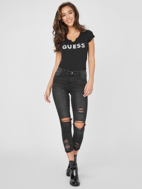 Tee Shirt Holly Crush Noir De Jais Deviner