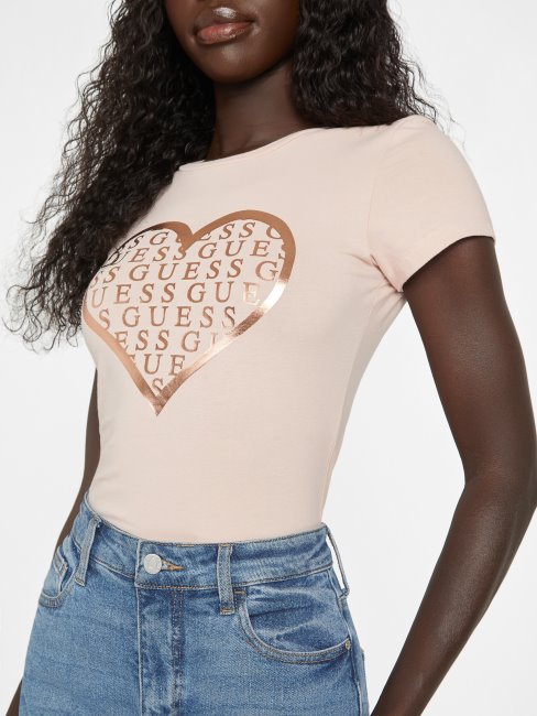 Tee Shirt Libi Coeur Vapor Rose Deviner