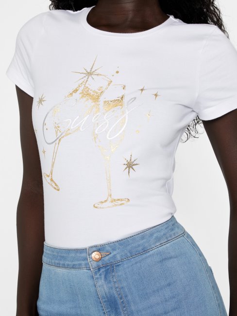 T-shirt De Saluti Blanc Pur Devine