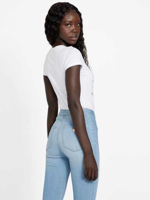 T-shirt De Saluti Blanc Pur Devine