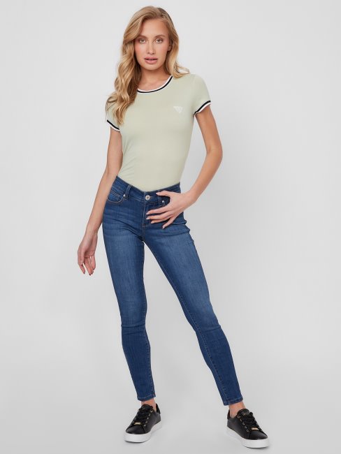 Guess Freddie Ringer Mousse Souple Au Thé