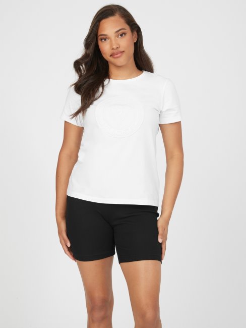 T-shirt à Logo Bria Blanc Pur Guess