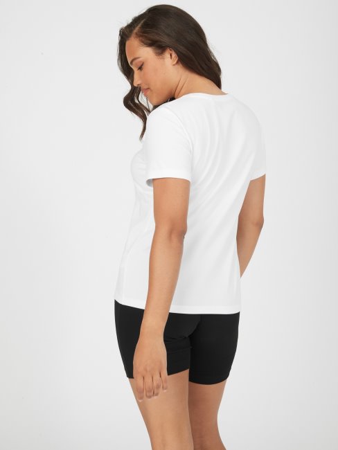 T-shirt à Logo Bria Blanc Pur Guess