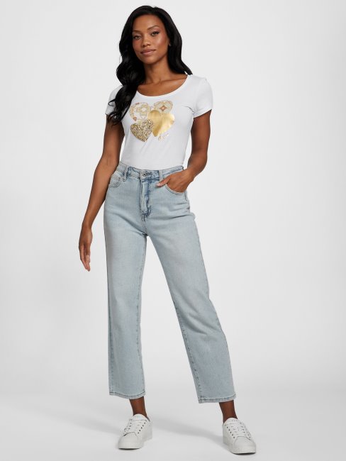 Tee Shirt Coeur Lennan Blanc Pur Deviner