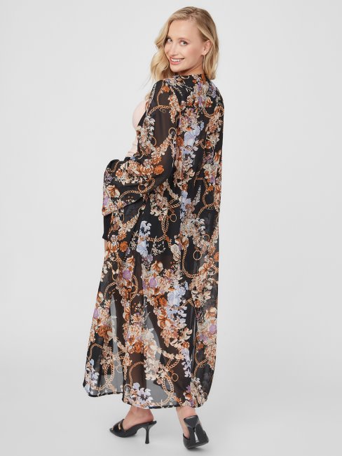 Guess Tauryn Maxi Plumeau Imprimé Chaîne