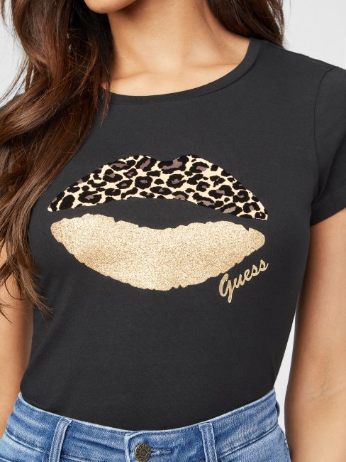 Tee Lobe Jet Noir Guess