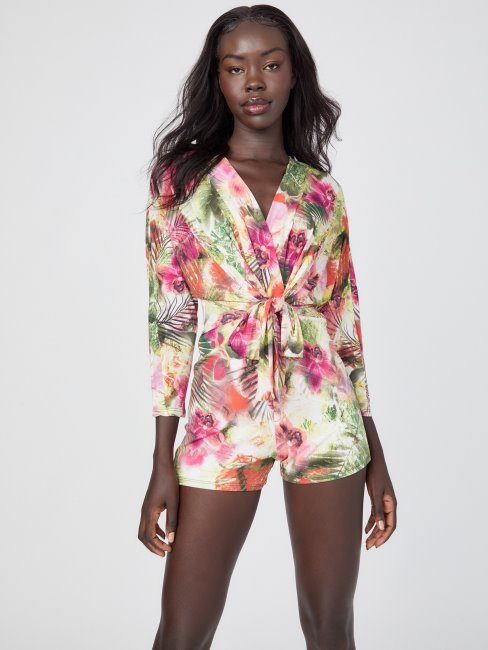 Gabriella Barboteuse Imprimée Fleurs Tropicales Devinez