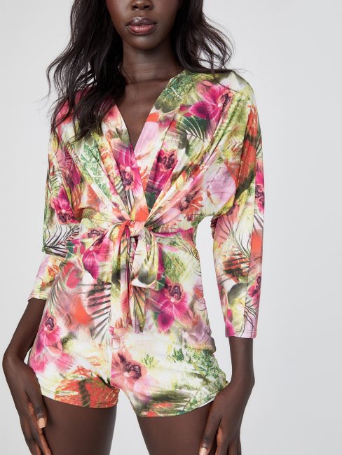 Gabriella Barboteuse Imprimée Fleurs Tropicales Devinez