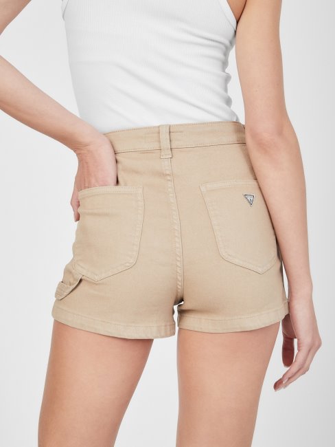 Short De Charpentier Ensoleillé Taupe Mousseux Guess