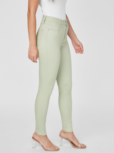 Jean Skinny Taille Haute Simmone à La Sauge Séchée Guess