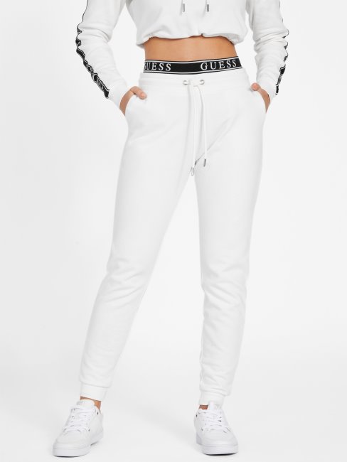 Blanc/scuffy Pantalon De Jogging à Logo Blanch Guess