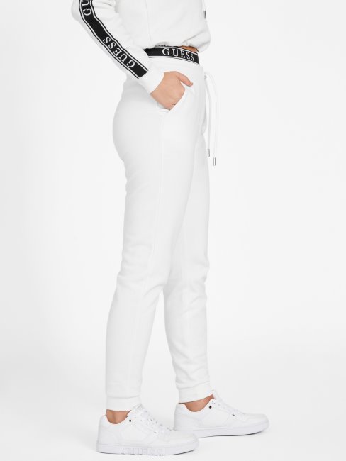 Blanc/scuffy Pantalon De Jogging à Logo Blanch Guess
