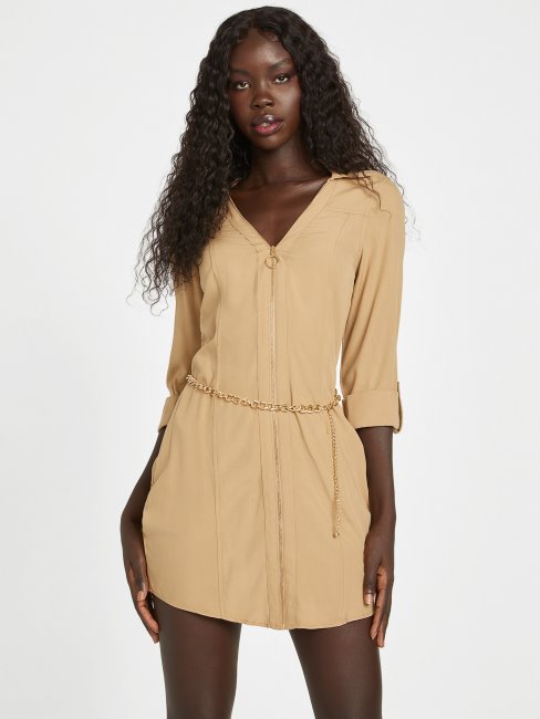 Robe Nuisette Guess Abelina Challis Taupe Grillé