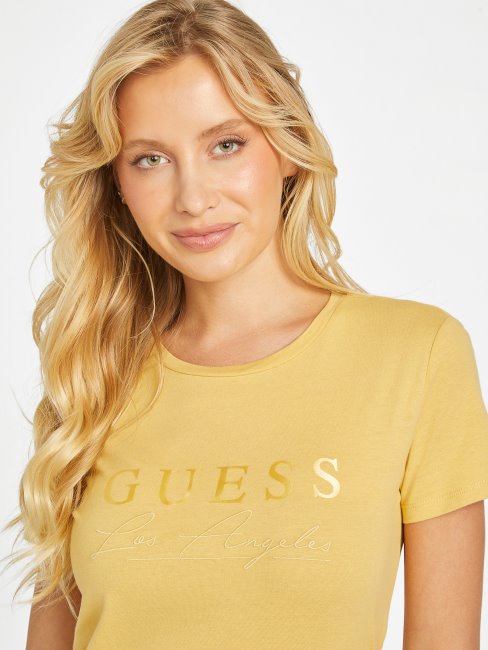 Eco Sallie Logo Tee Poussiéreux Lever Du Soleil Suppose