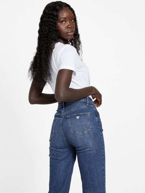 Tee Shirt Guess Eco Felix Bling Blanc Pur