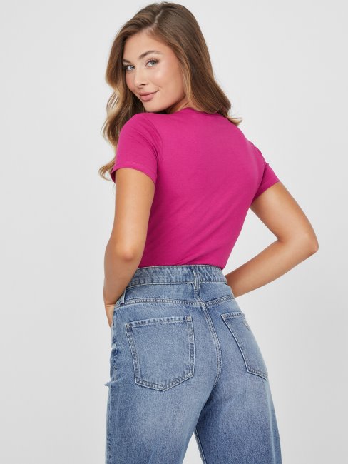 T-shirt à Logo Guess Josie Fleur D'anémone