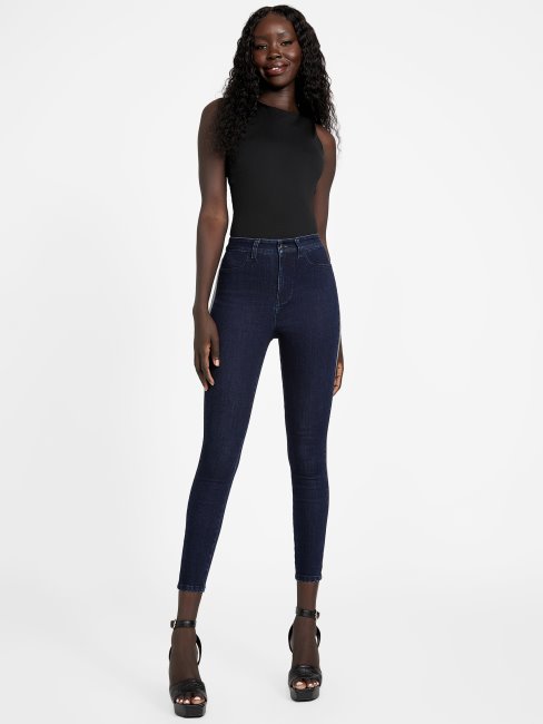 Guess - Jean Skinny Petra écologique Délavé Foncé