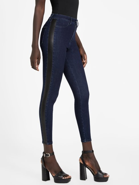 Guess - Jean Skinny Petra écologique Délavé Foncé