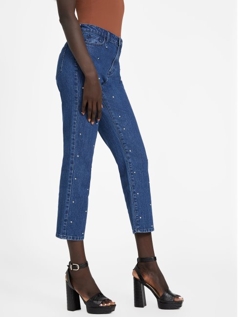 Jean Ami Straight Bling Guess Délavé Foncé
