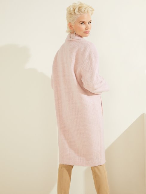 Manteau En Laine Mélangée Destiny Guess Délicatement Pétale