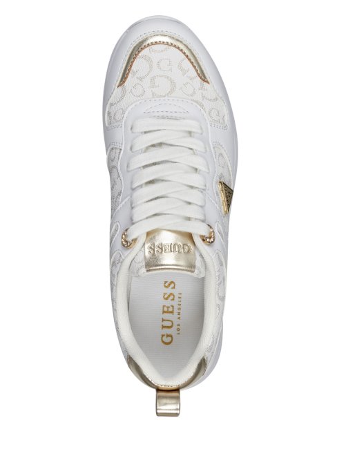 Guess Gld-1 Jolies Baskets Dorées à Logo